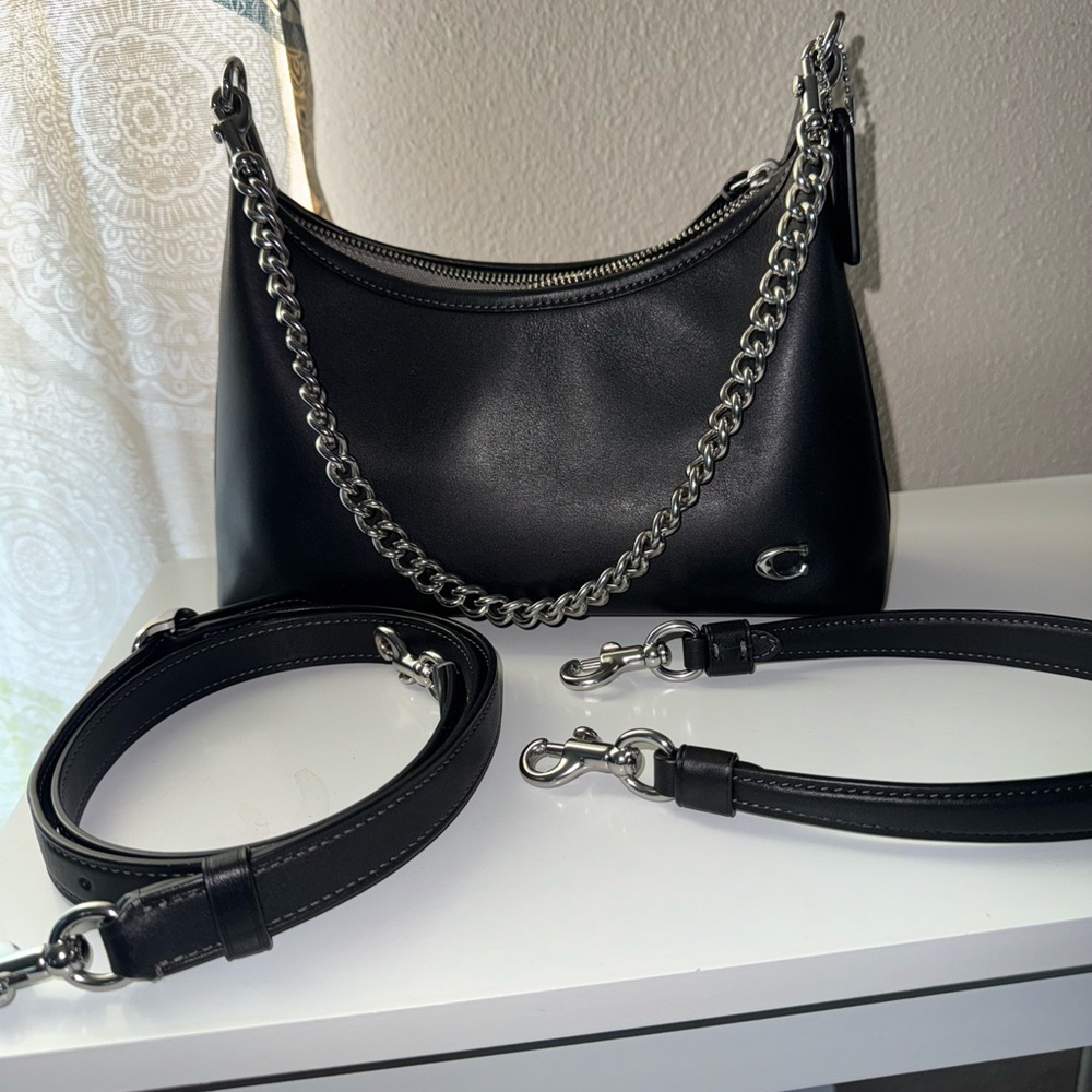 Coach Juliett 25 black and silver